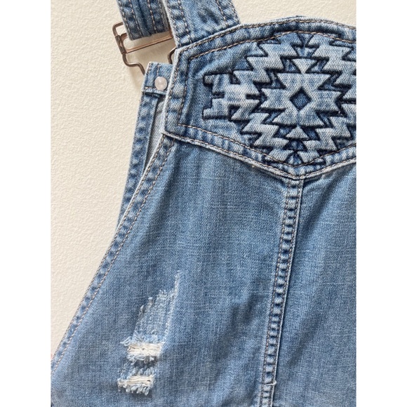 Denim Short Overalls - Picture 3 of 6